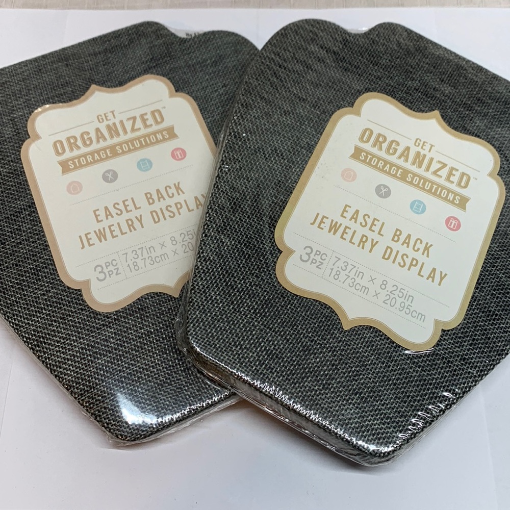 NEW .. 2 sets of 3 Easel Back Jewelry Displays by Darice